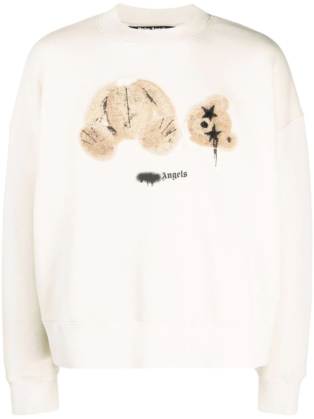 teddy-print sweatshirt - 1