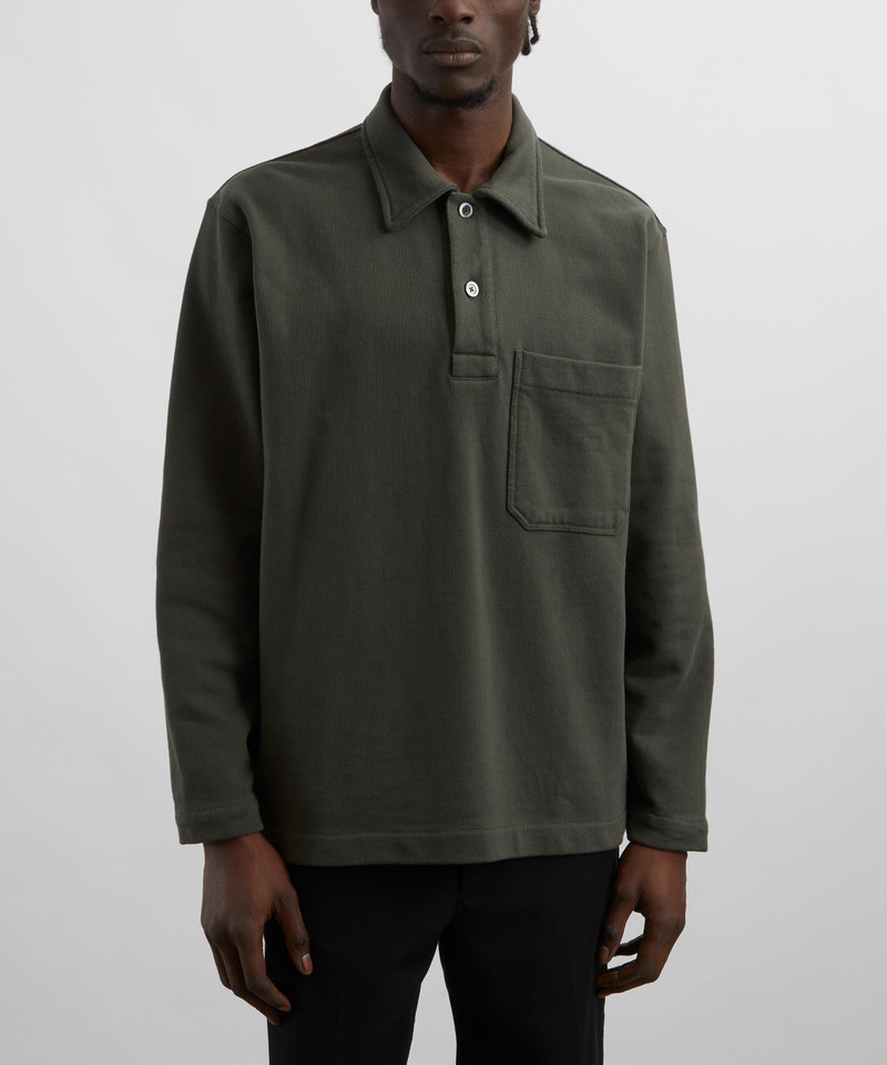 NORSE PROJECTS Fraser Loopback Long Sleeve Polo outlook