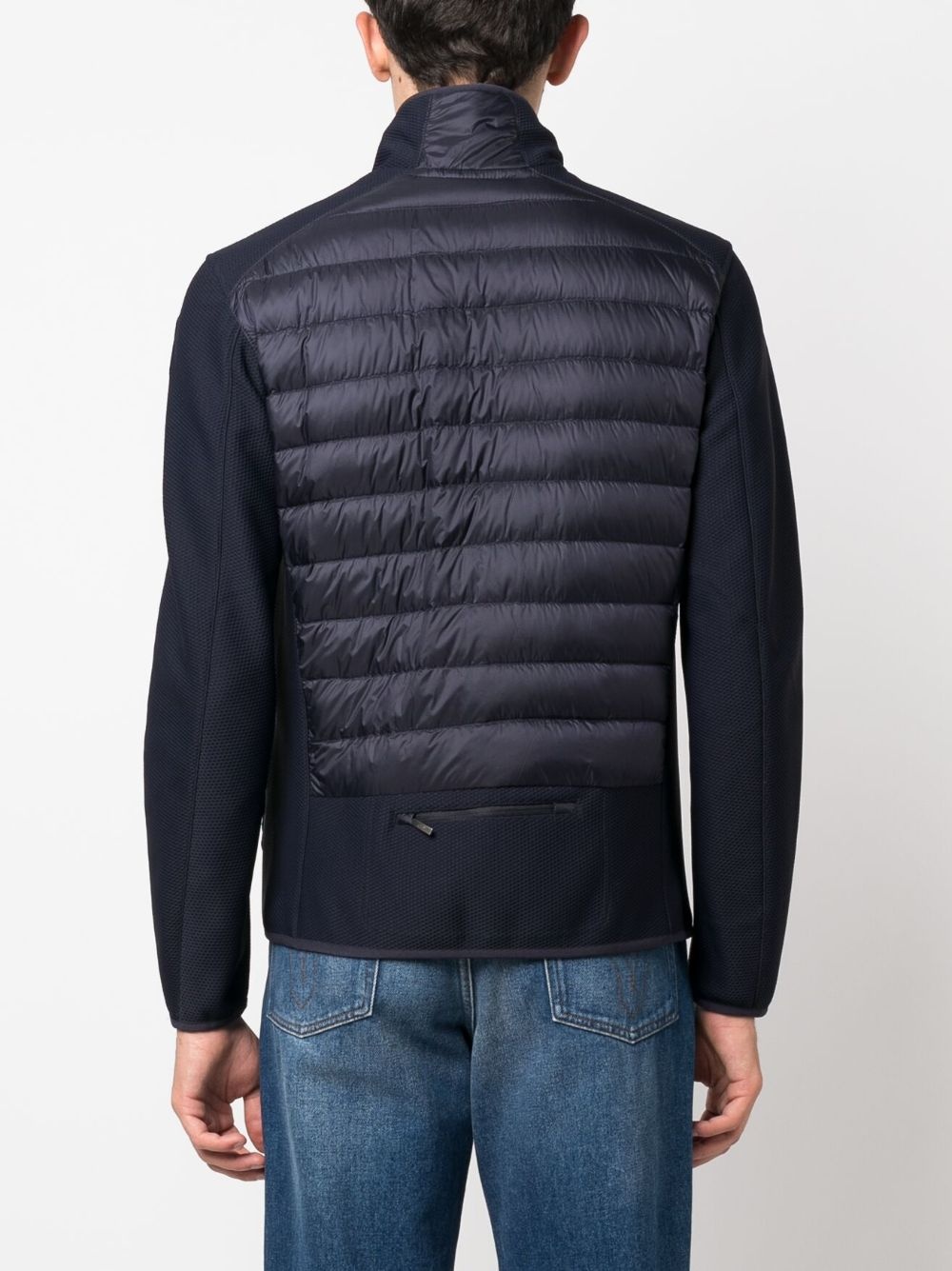 logo-patch padded jacket - 4