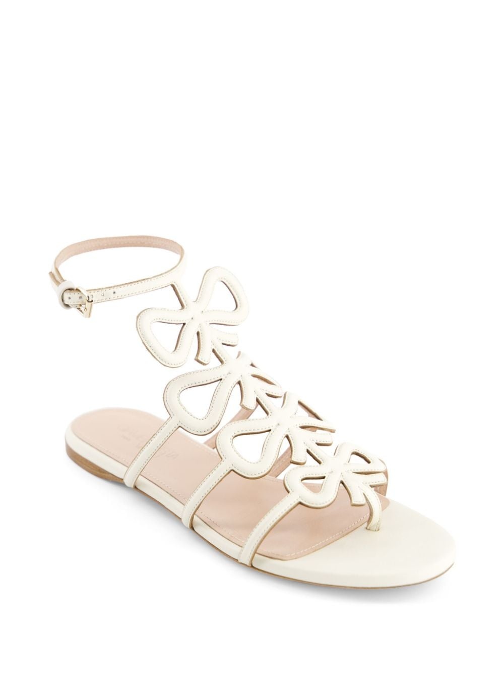 bow-detailing leather sandals - 2