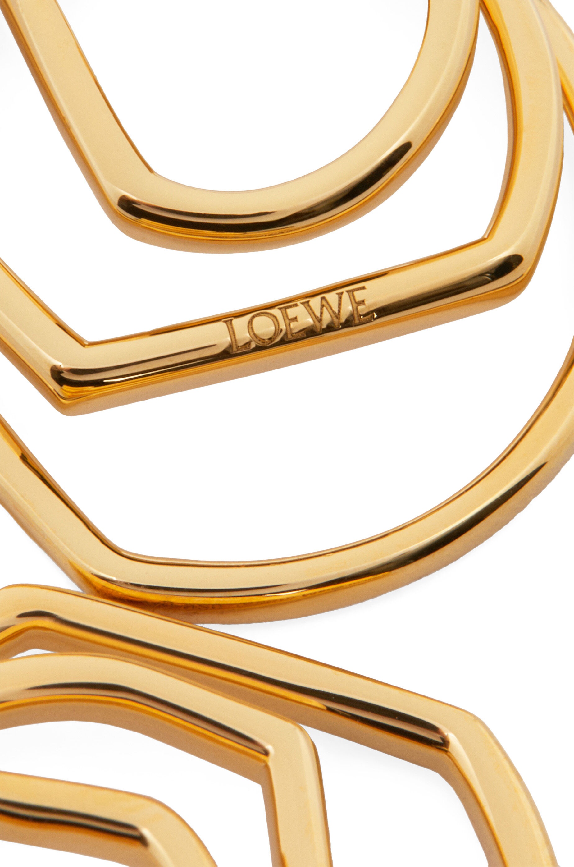 Stacked hoop earrings in sterling silver - 2