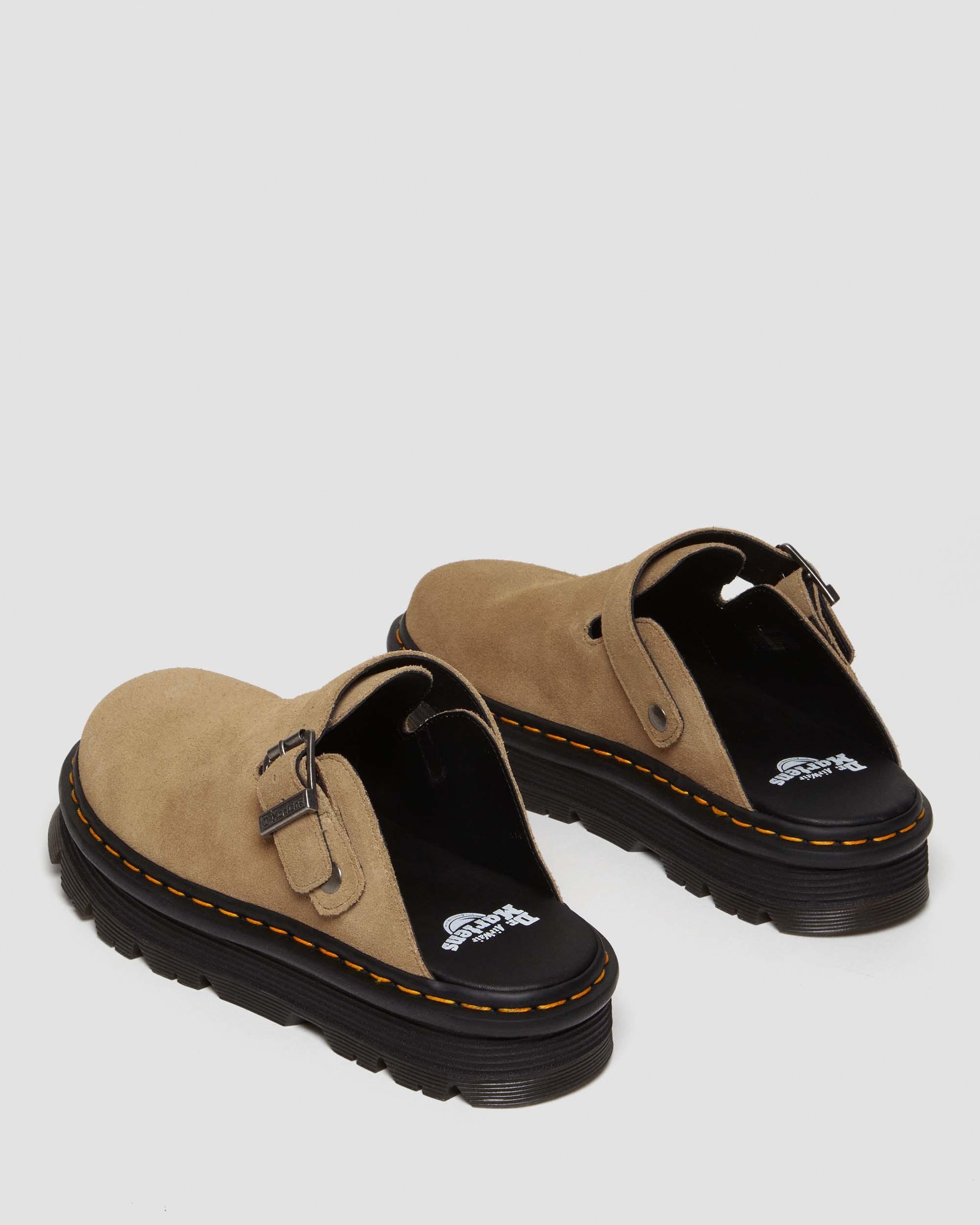 Zebzag Suede Slingback Platform Mules - 11
