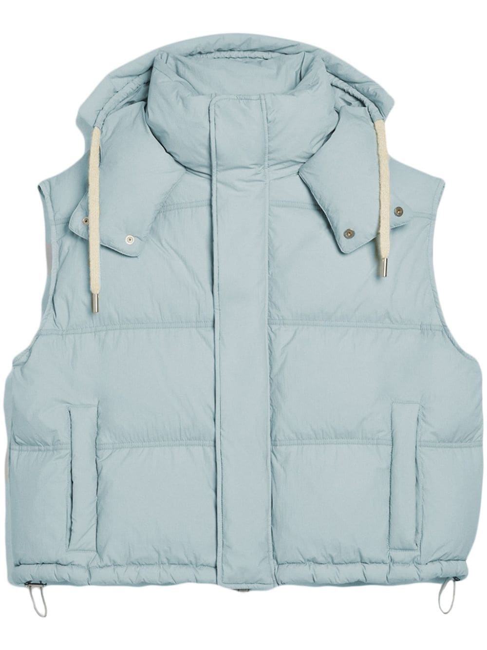 hooded padded gilet - 1