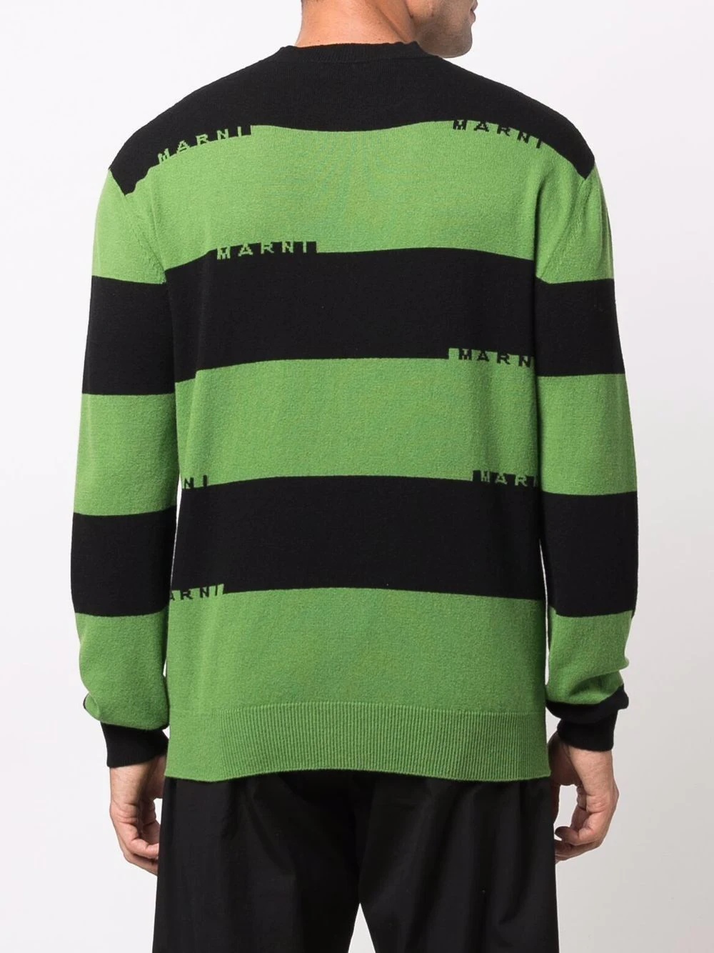 striped logo-knit jumper - 4