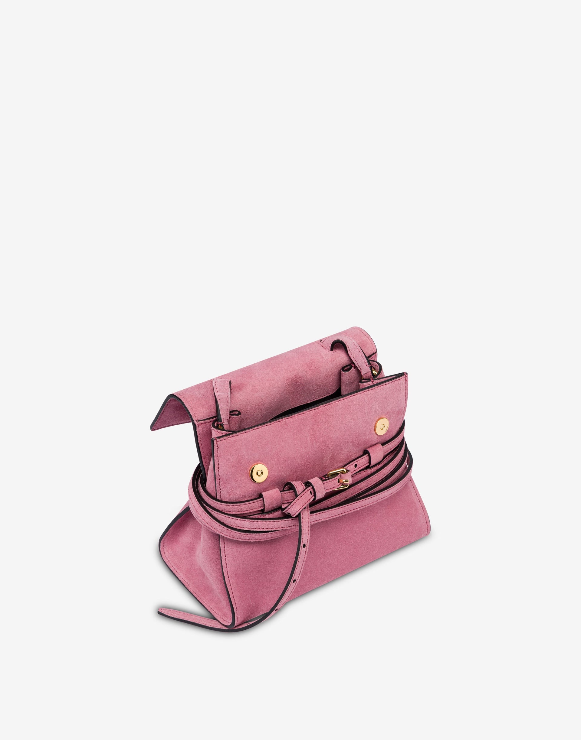 MOSCHINO TIE ME BAG IN SUEDE SMALL - 2