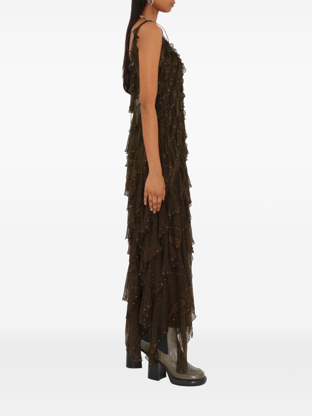 paisley print dress - 3