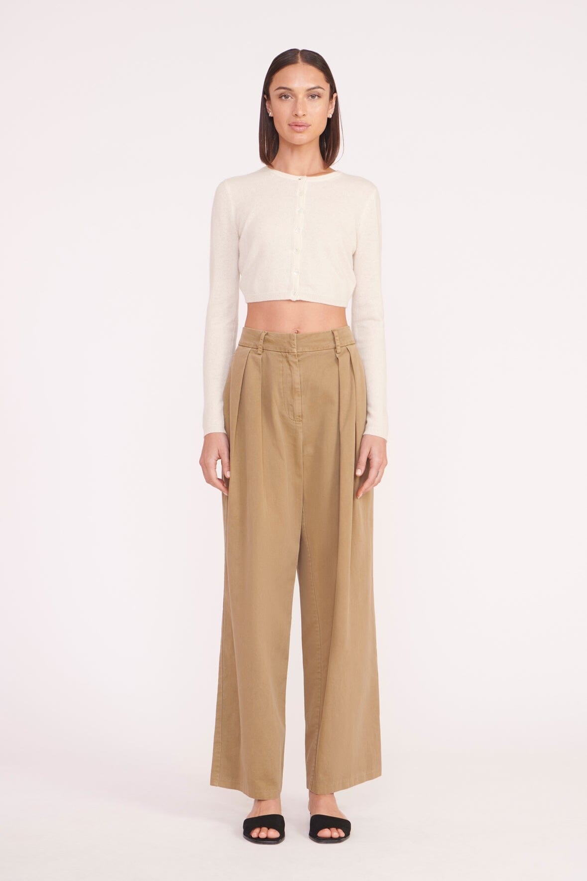 STAUD DEANNA SWEATER CREME - 4
