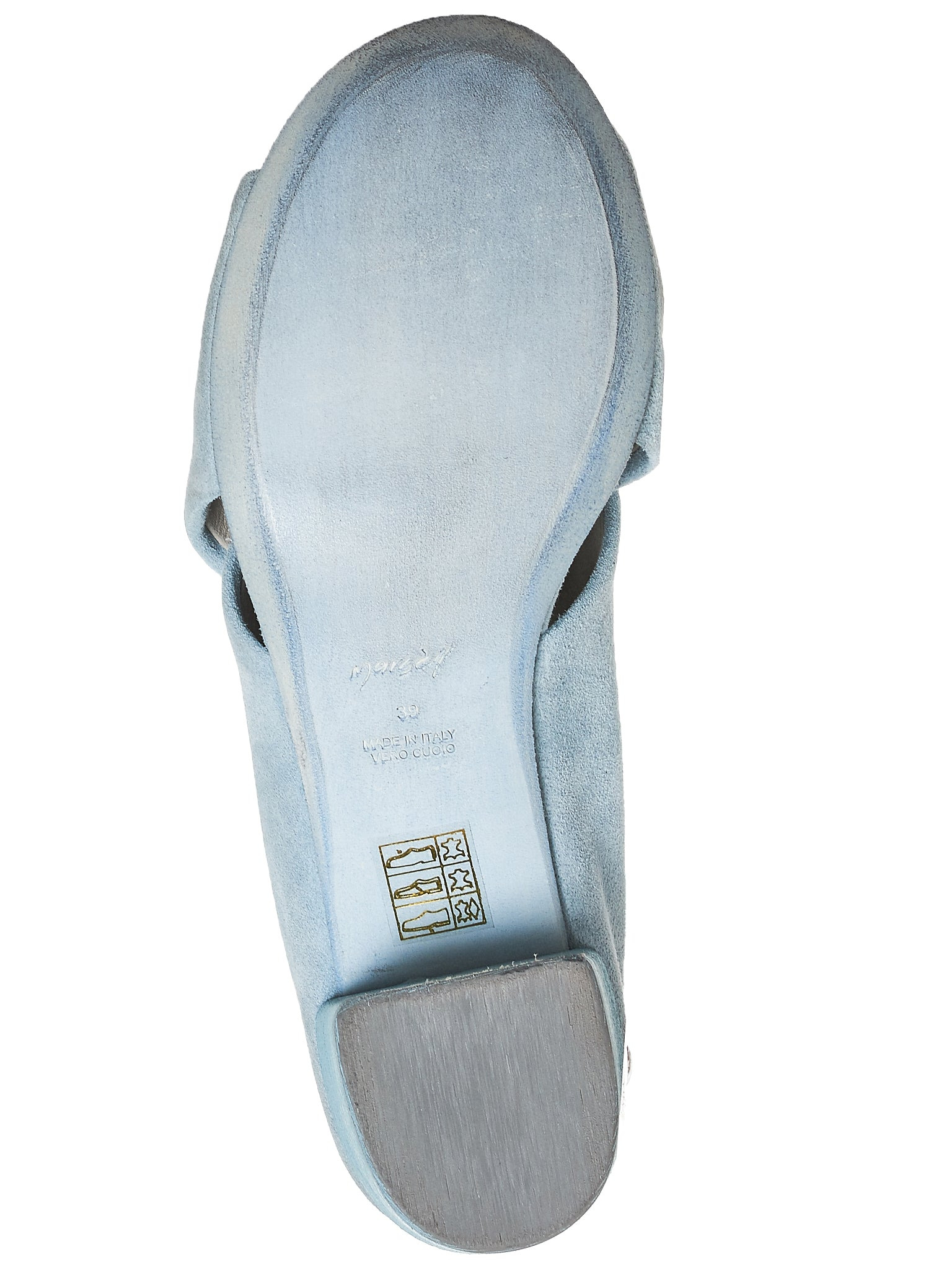 Suede Slip-On Heels - 5