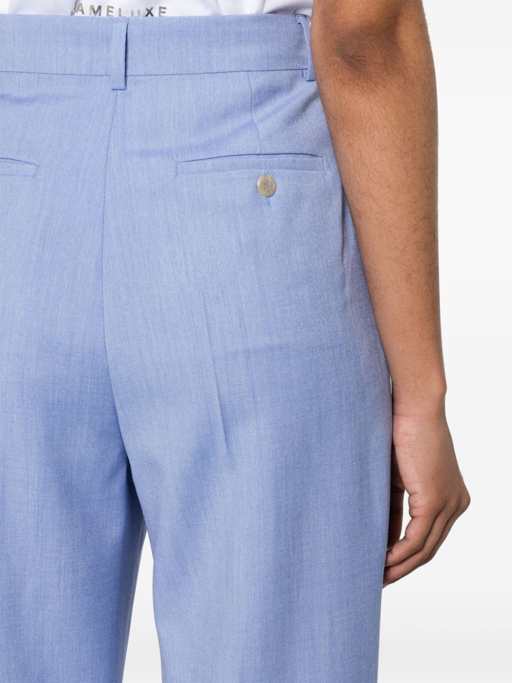 mÃ©lange virgin-wool-blend trousers - 5