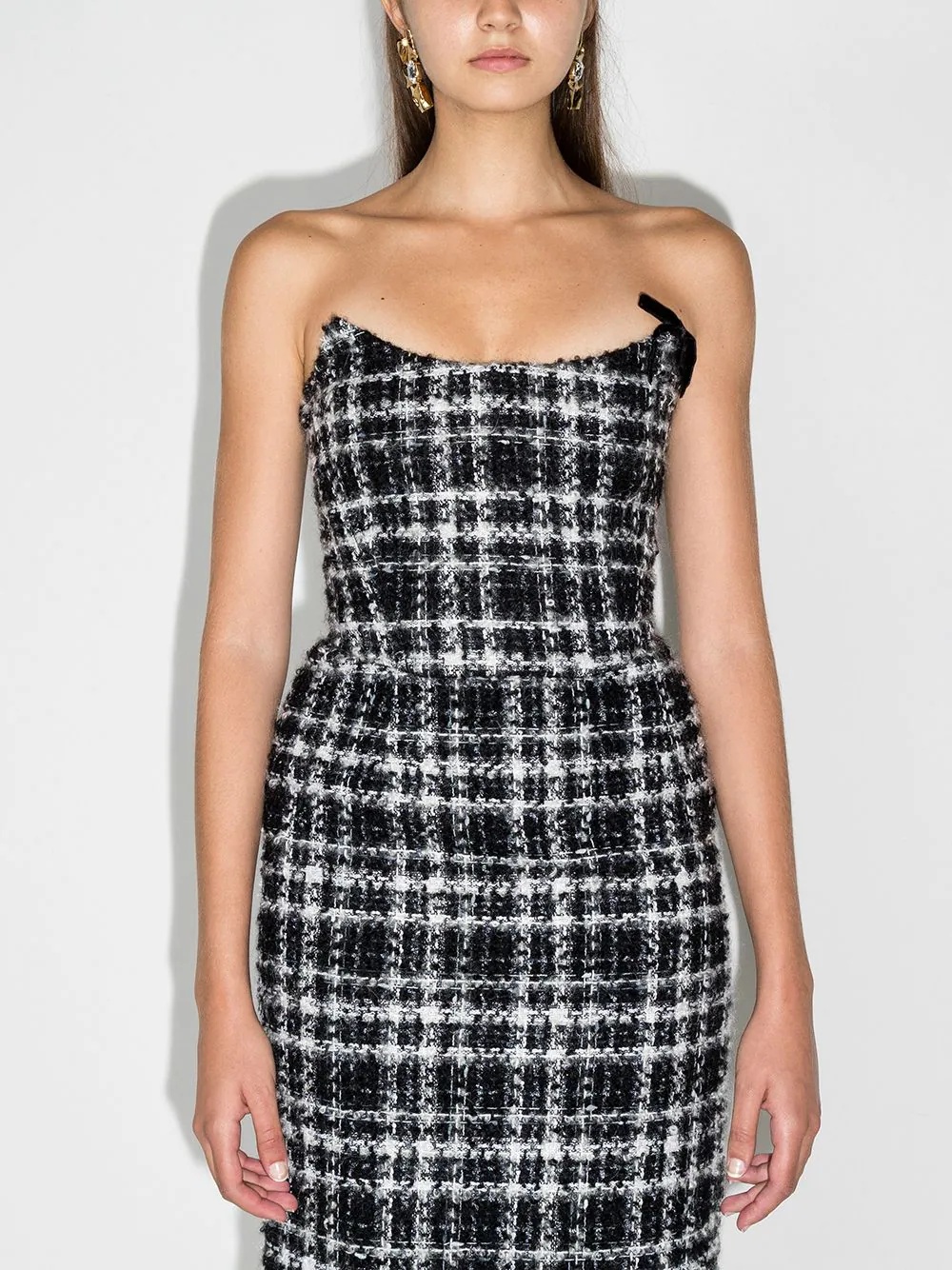 tweed corset top - 2