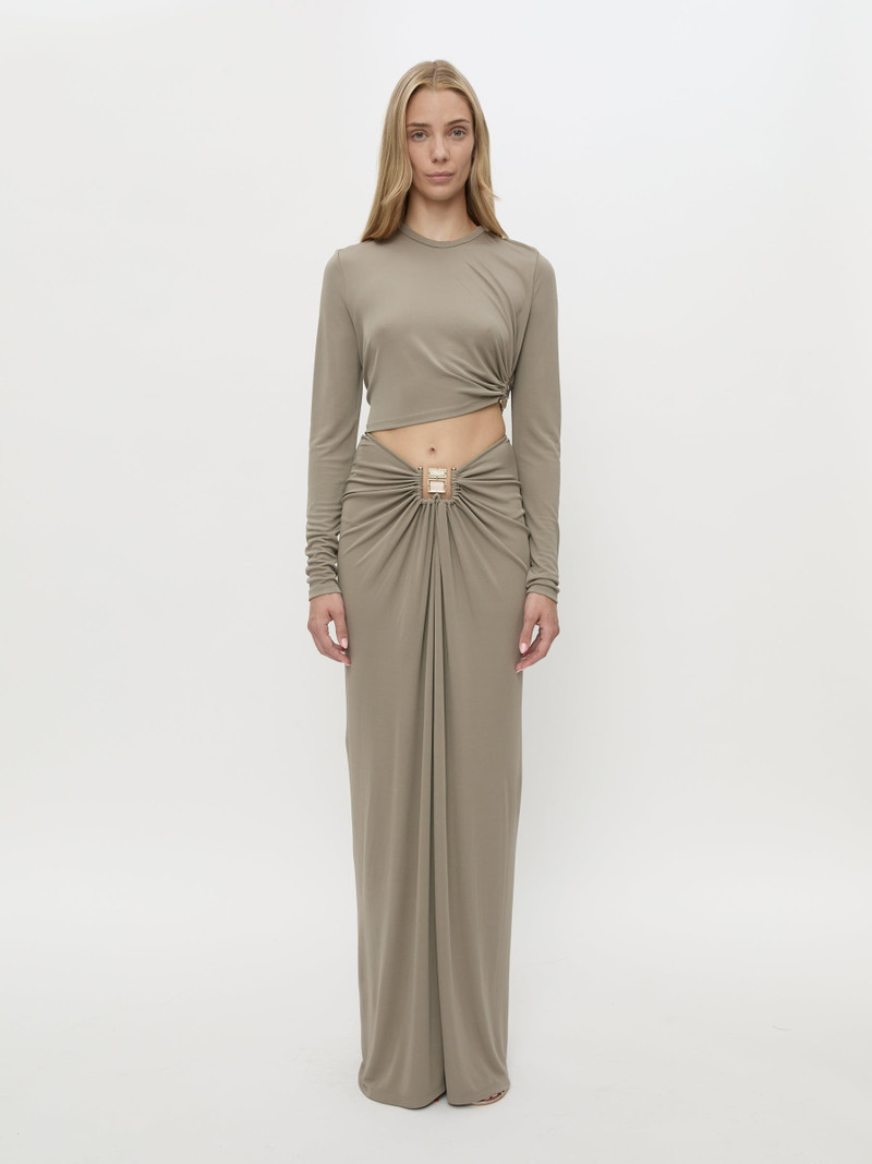 Bezel Quartz Ruched Skirt 1