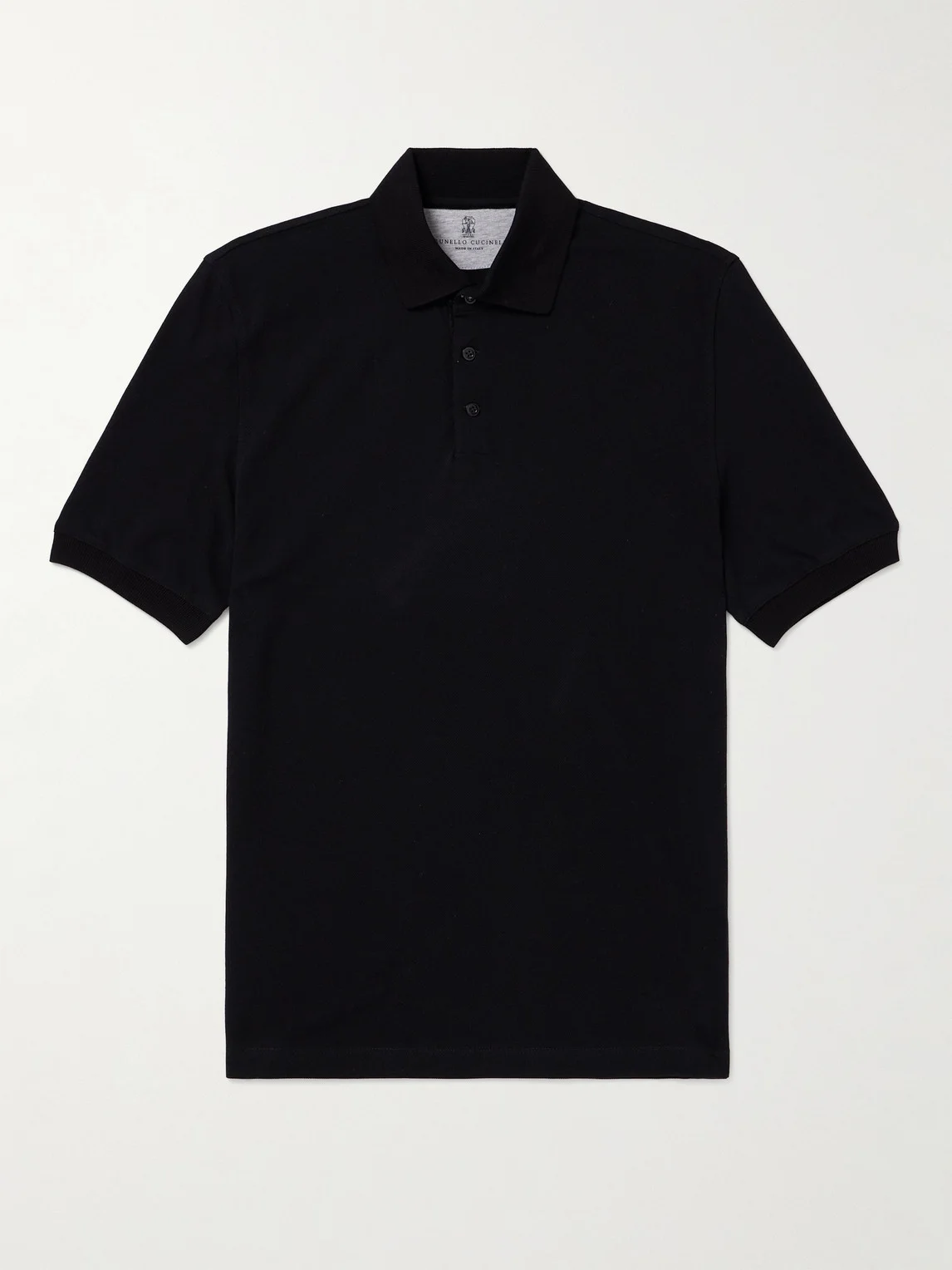 Slim-Fit Cotton-Piqué Polo Shirt - 1