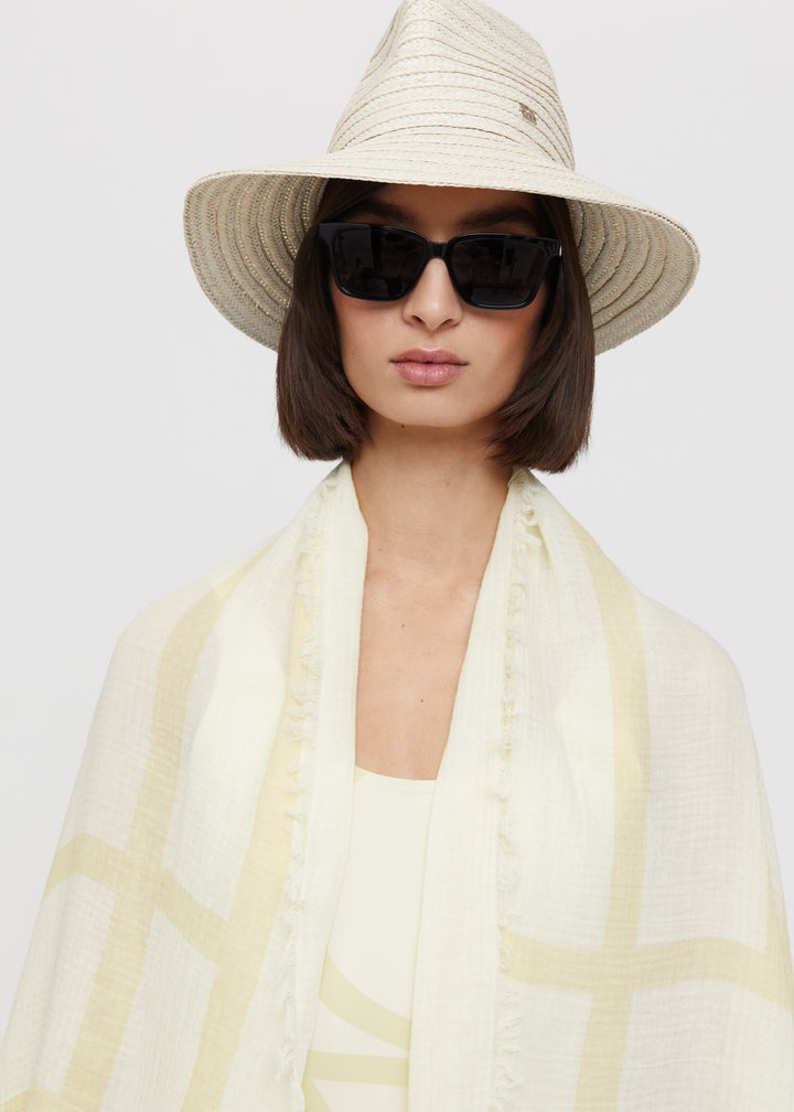 Monogram beach sarong sand - 6