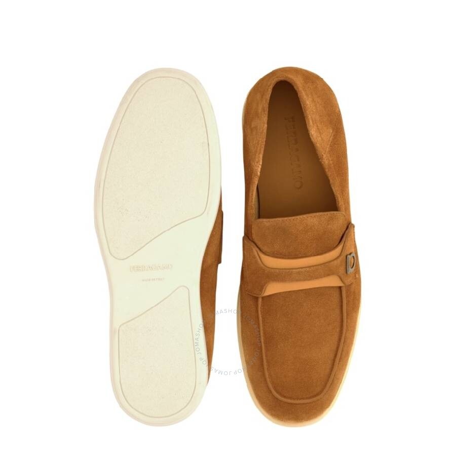 Ferragamo Gancini Ornament Suede Loafers - 3