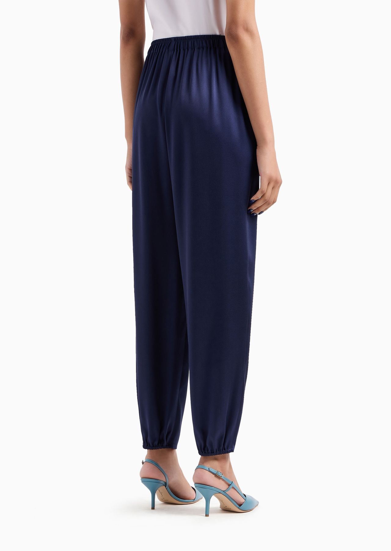 Double silk-satin joggers - 3
