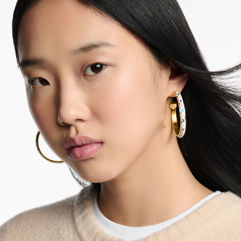 LV x TM Monogram Multicolor Earrings 5