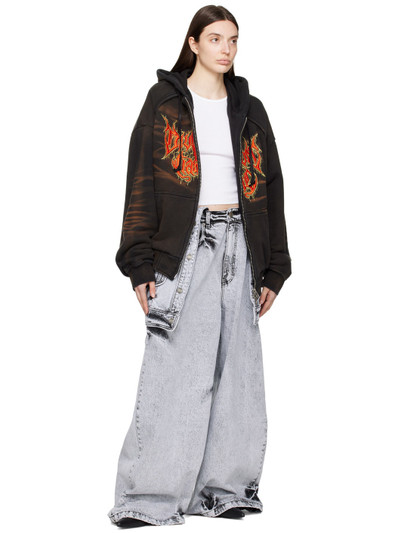 JUUN.J Gray Layered Jeans outlook