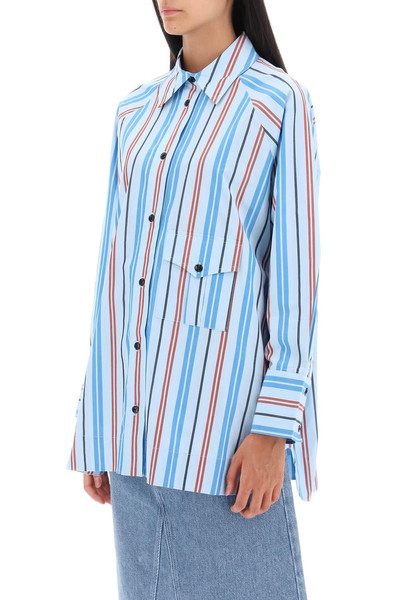 GANNI OVERSIZED STRIPED SHIRT outlook