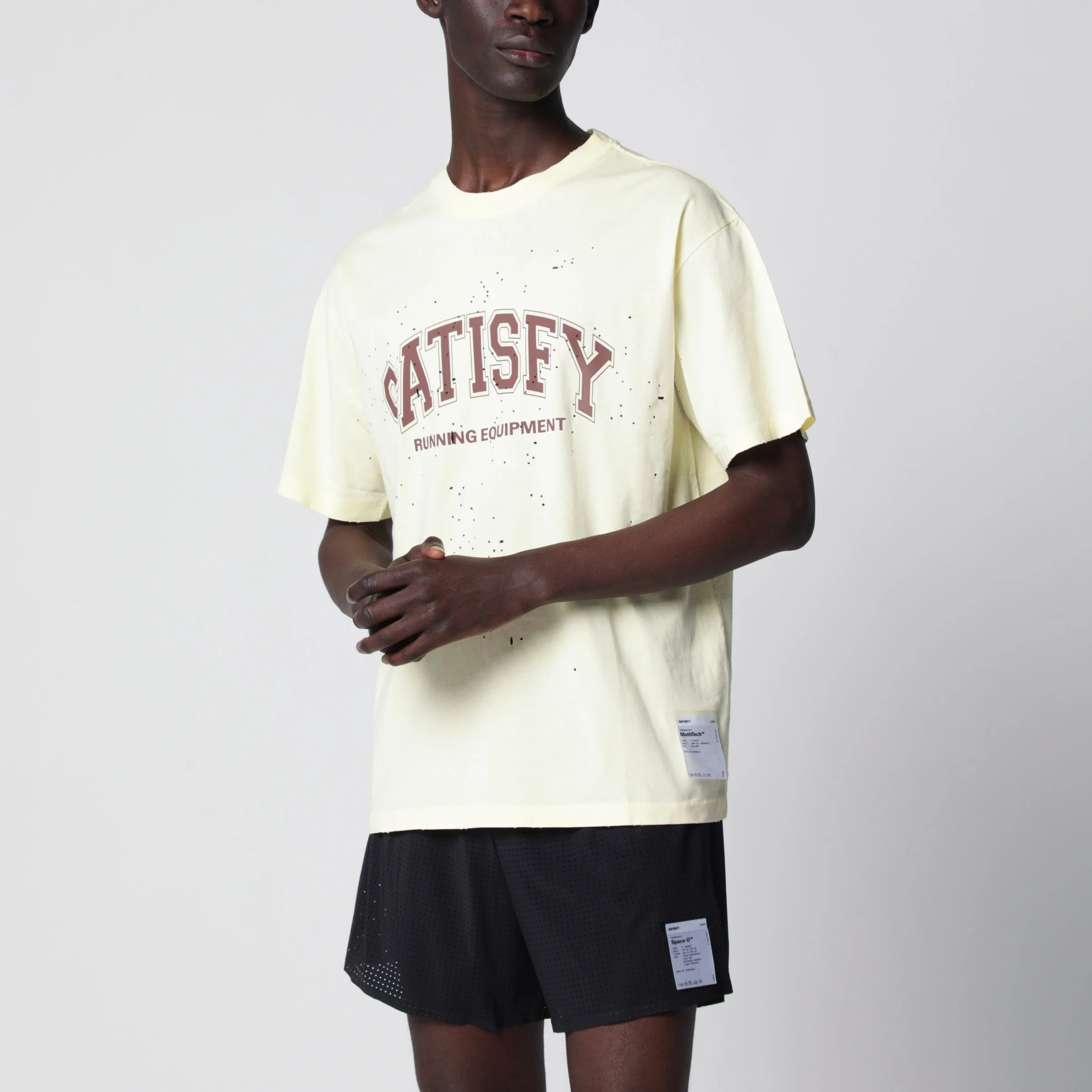 Light yellow MothTech T-shirt with perforations - 1