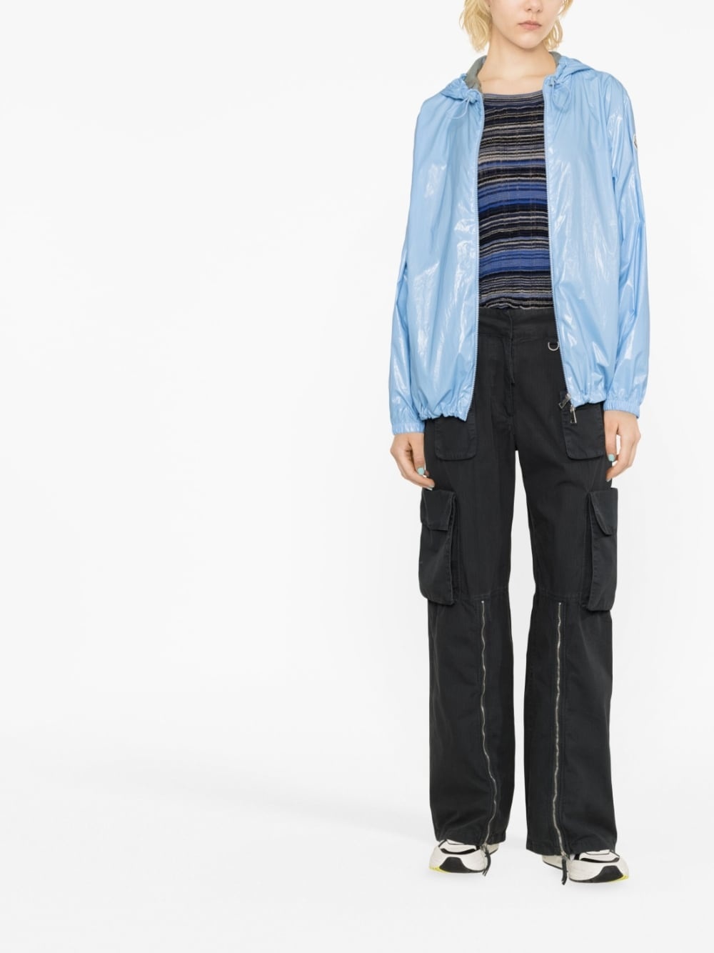 zip-fastening hooded jacket - 2