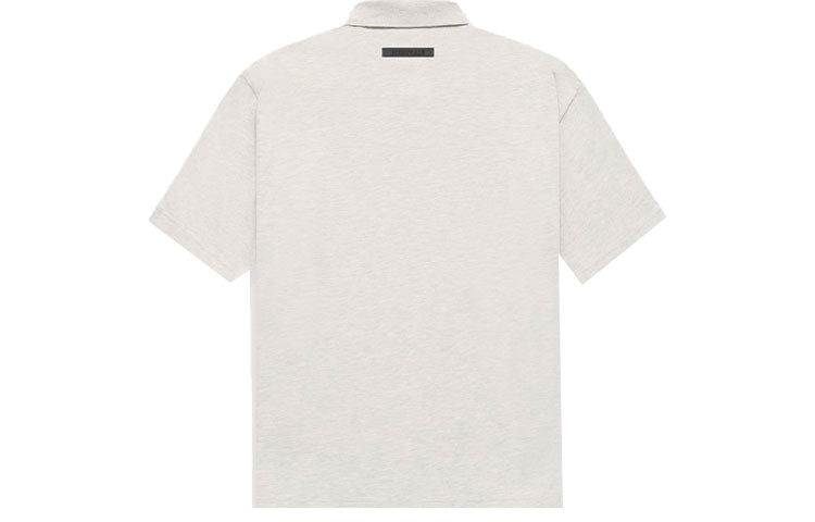 Fear of God Essentials FW21 Polo Shirt 'Light Heather Oatmeal' FOG-FW21-594 - 3