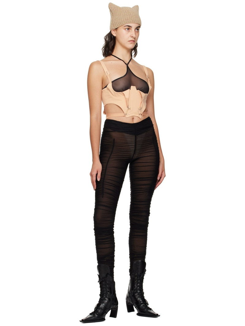 KNWLS Ocilia ruched mesh trousers outlook