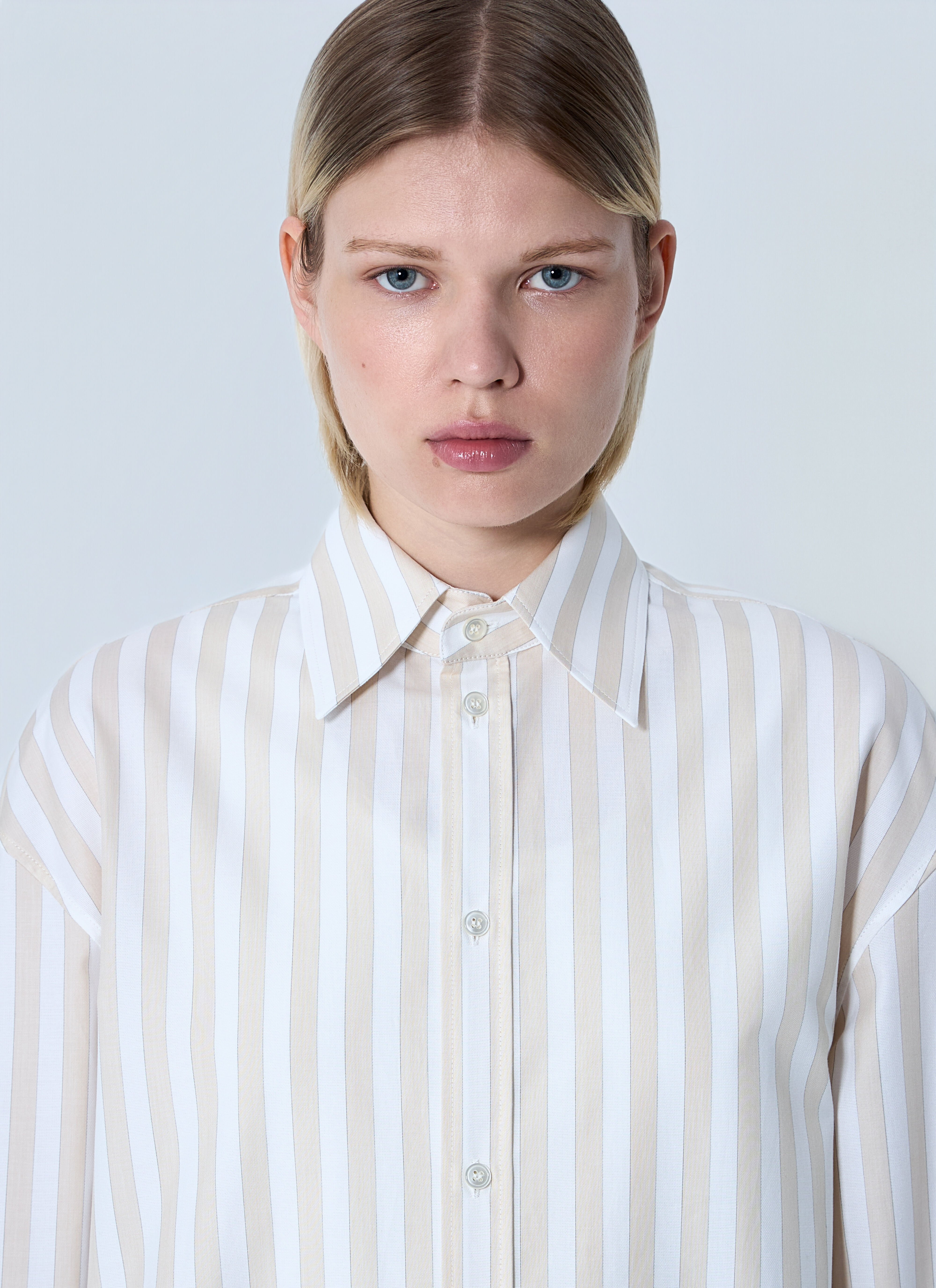 Striped Button-Down Shirt - 5