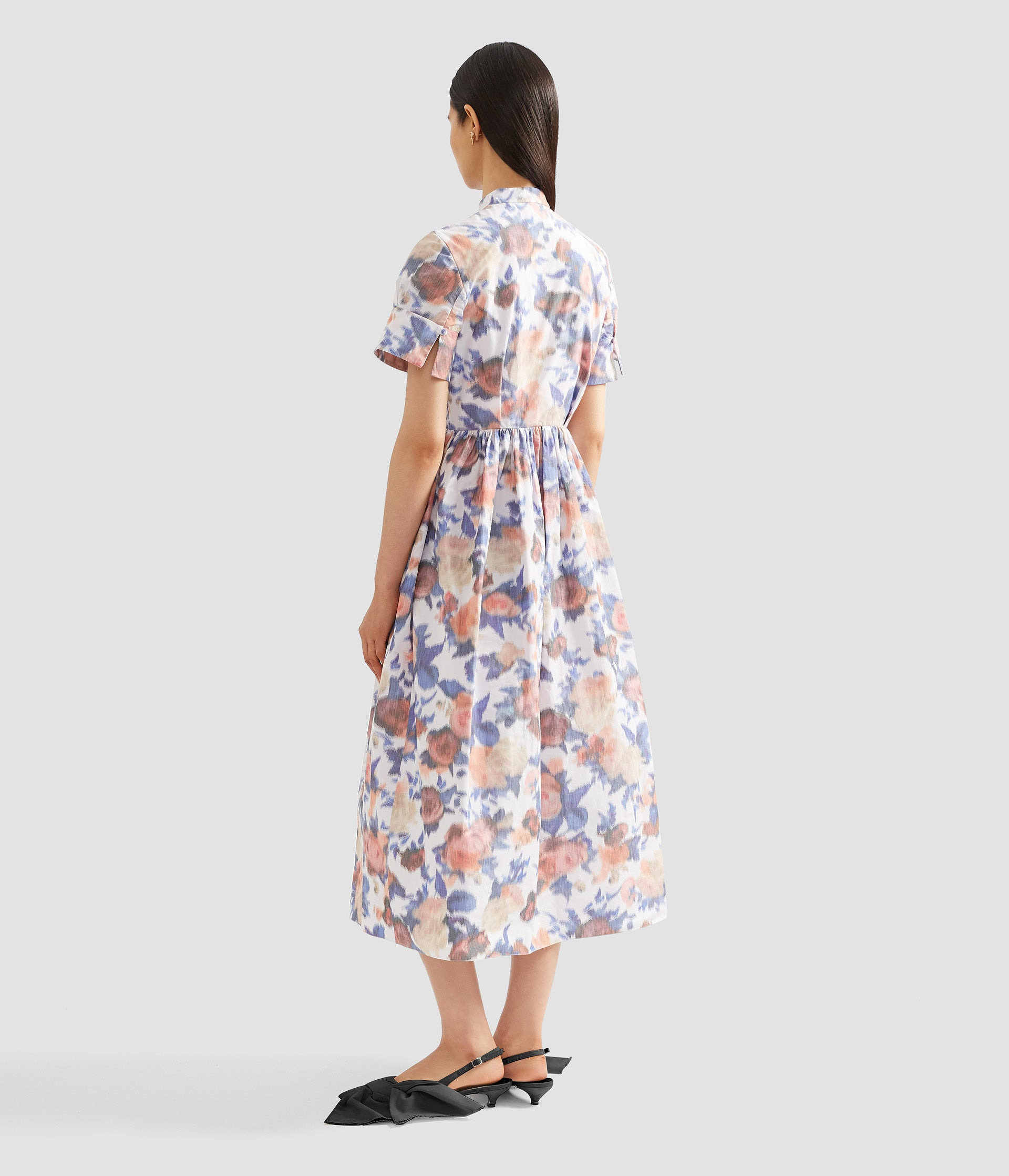 SHORT SLEEVE MIDI DRESS - 3