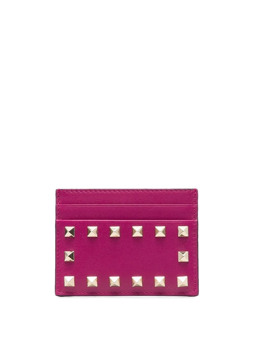 Rockstud-embellished cardholder - 1