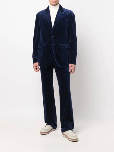 DSQUARED2 velvet-effect suit trousers outlook