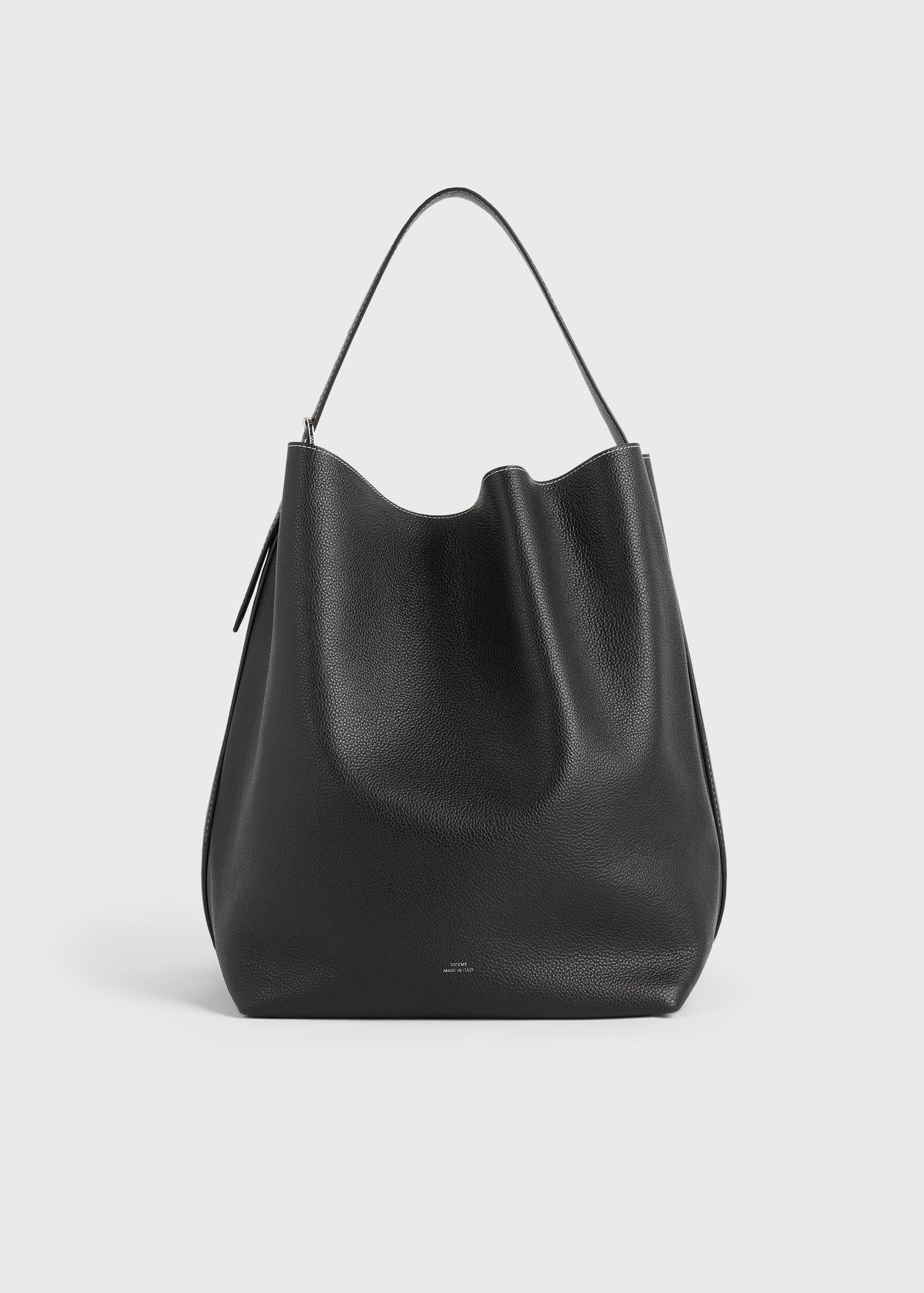 Belted tote black grain - 8
