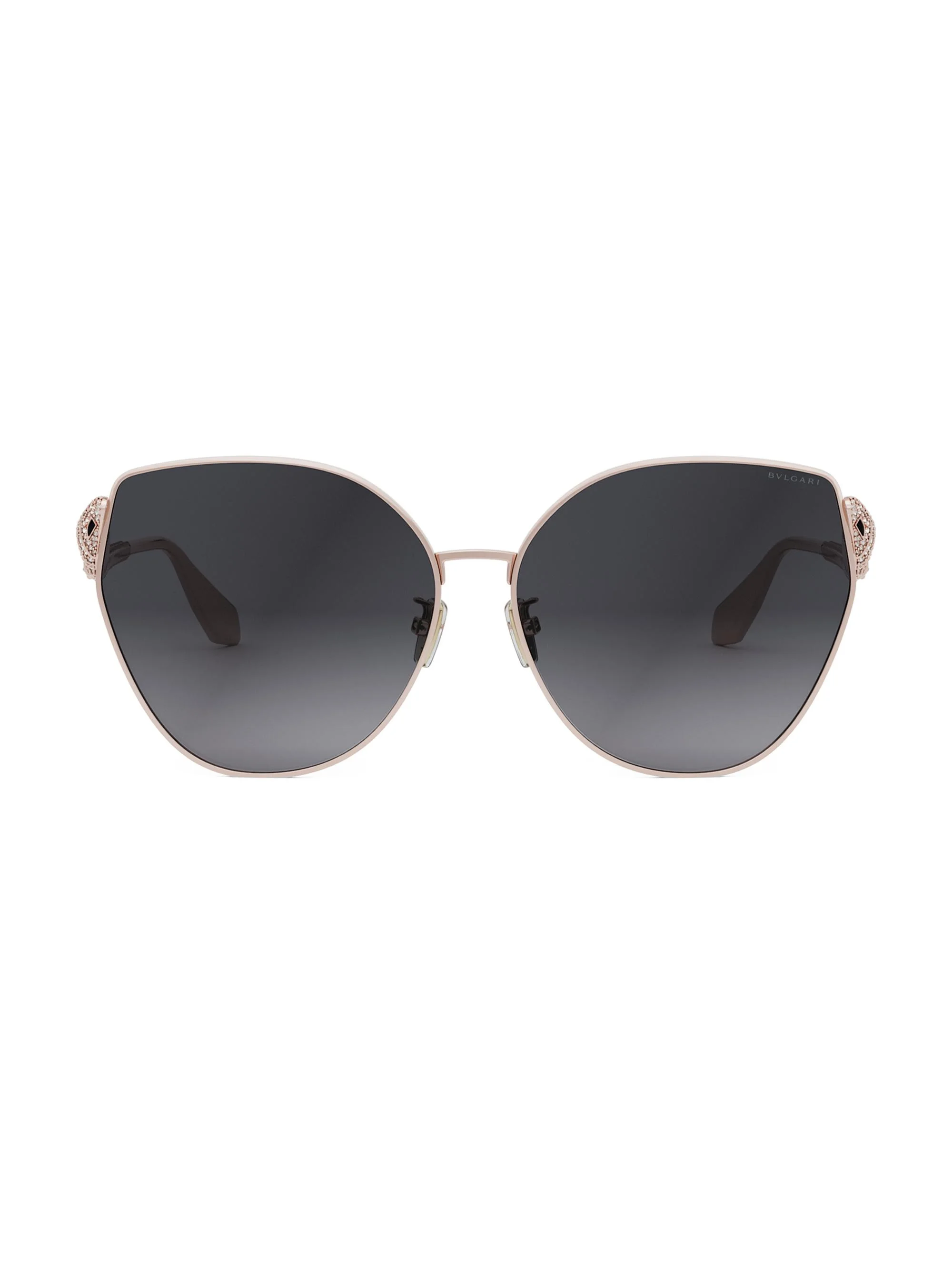 Women's Serpenti 63MM Butterfly Sunglasses - Rose Gold Grey Gradient - 1
