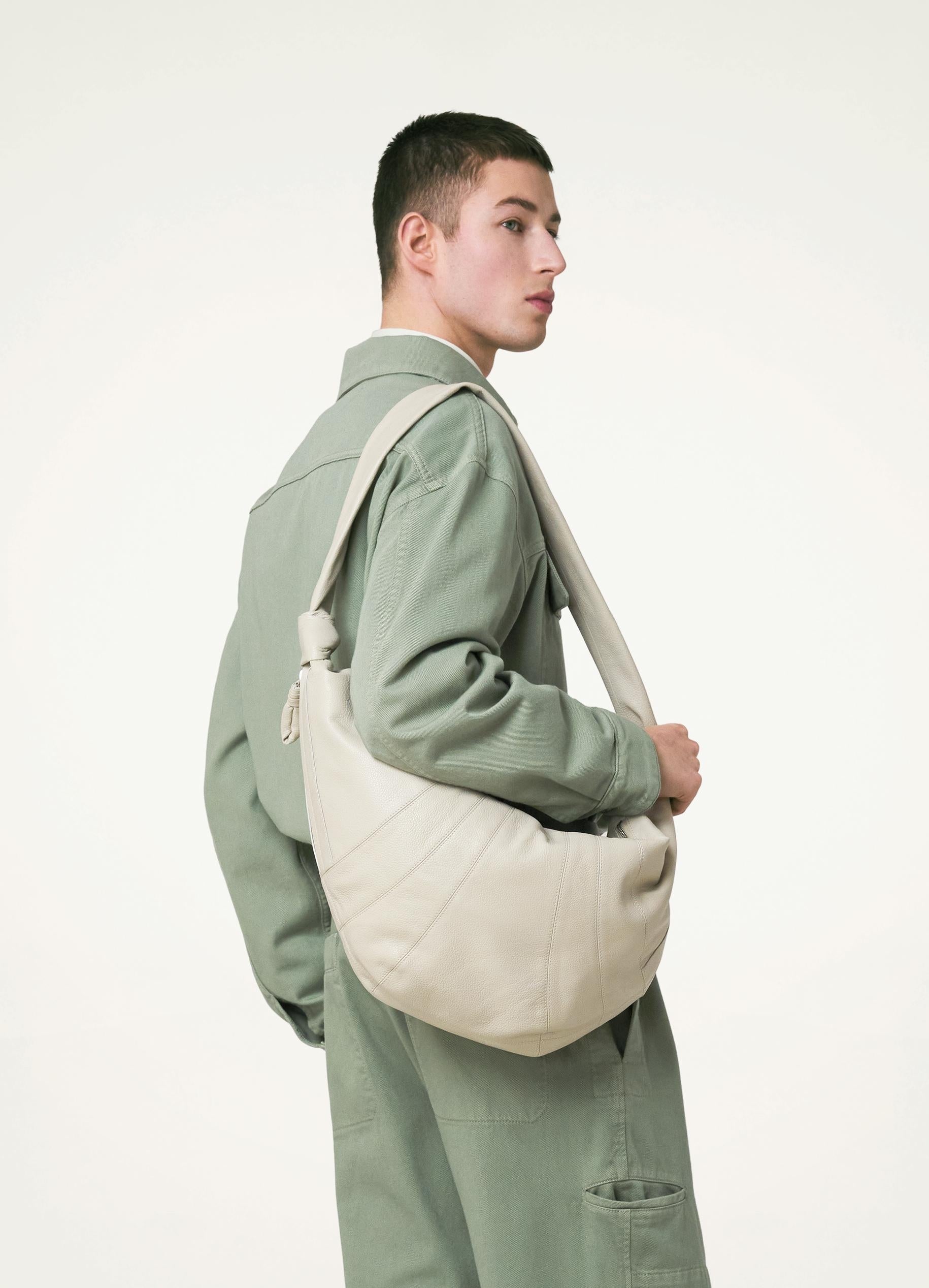 Lemaire LARGE CROISSANT BAG SOFT GRAINED LEATHER | lemaire  