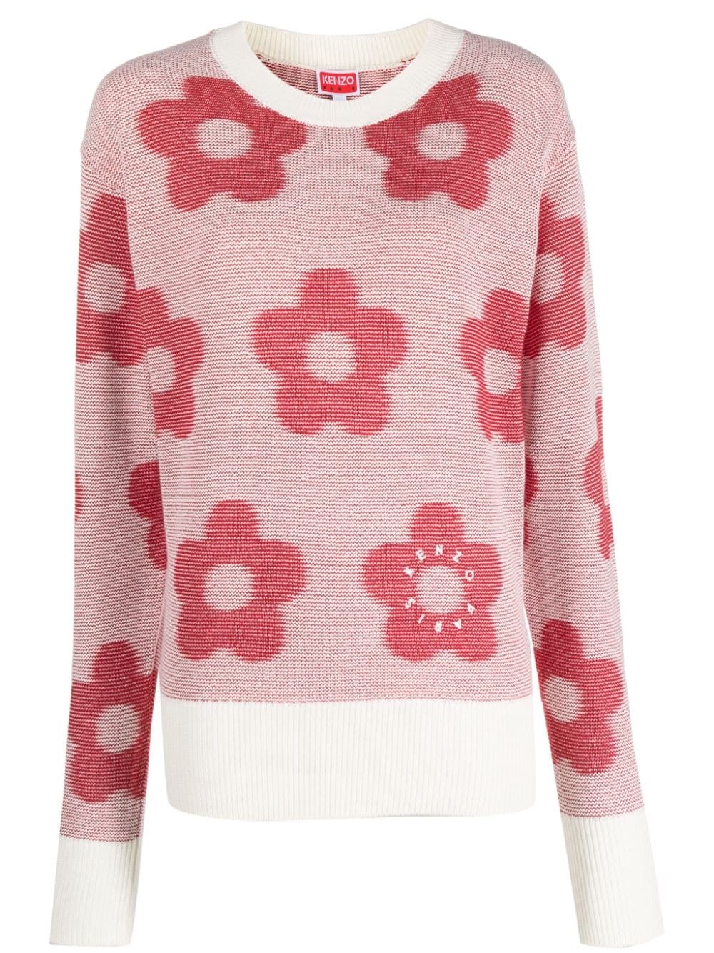 Flower Spot jacquard jumper - 1