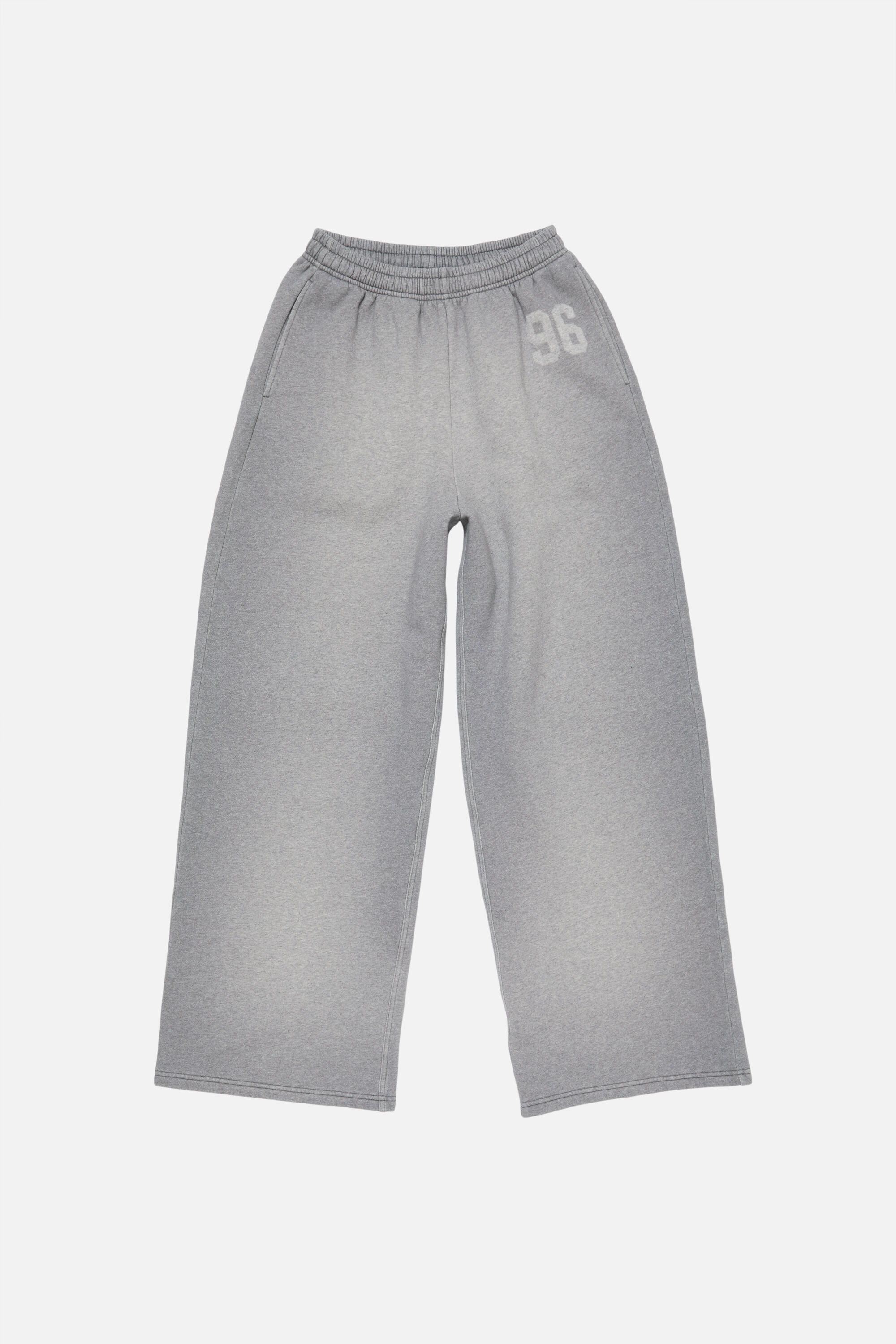 Logo sweatpants - Grey Melange - 5