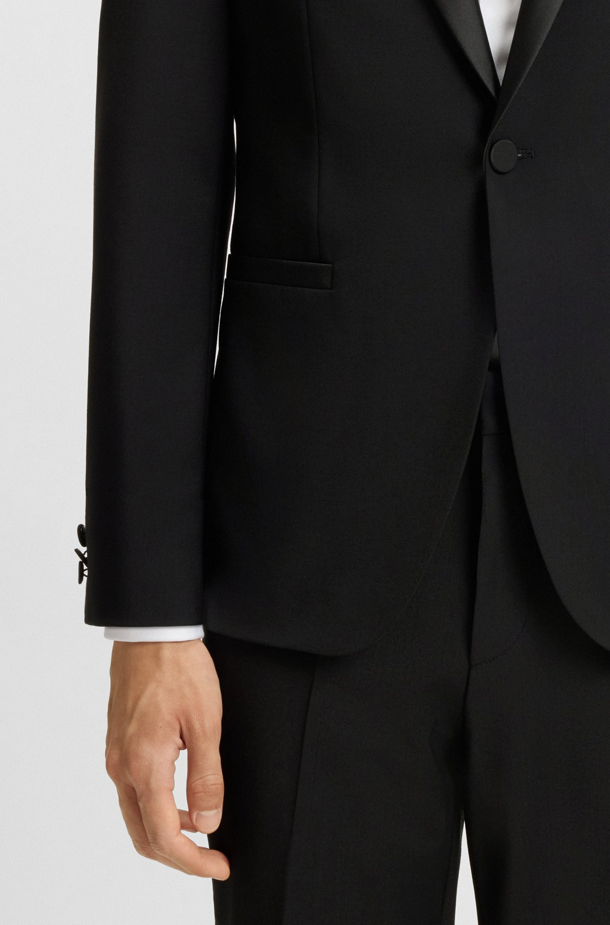 EXTRA-SLIM-FIT TUXEDO JACKET IN WOOL - 6