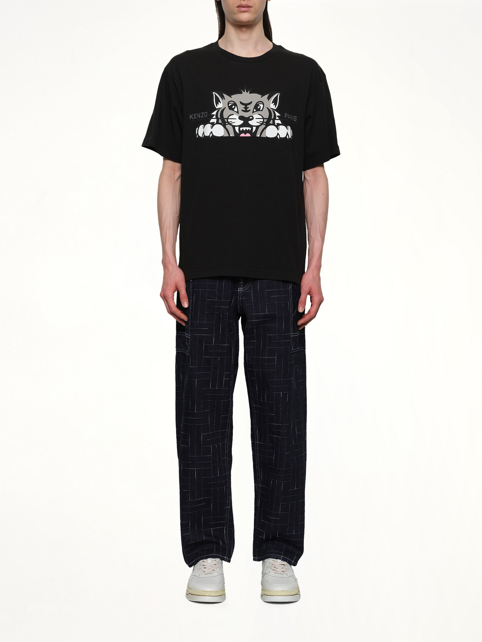 Kenzo Happy Tiger Oversize T-Shirt in Black - 7