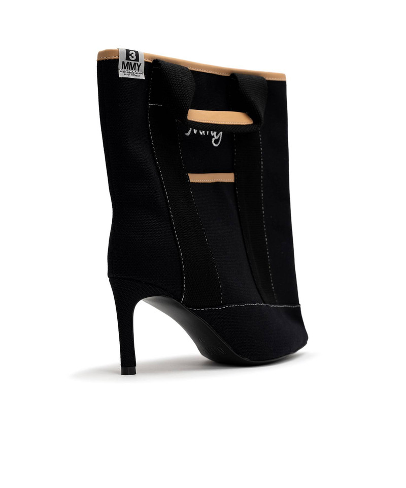 Tote Bag Detail Pin Heel Boots 11