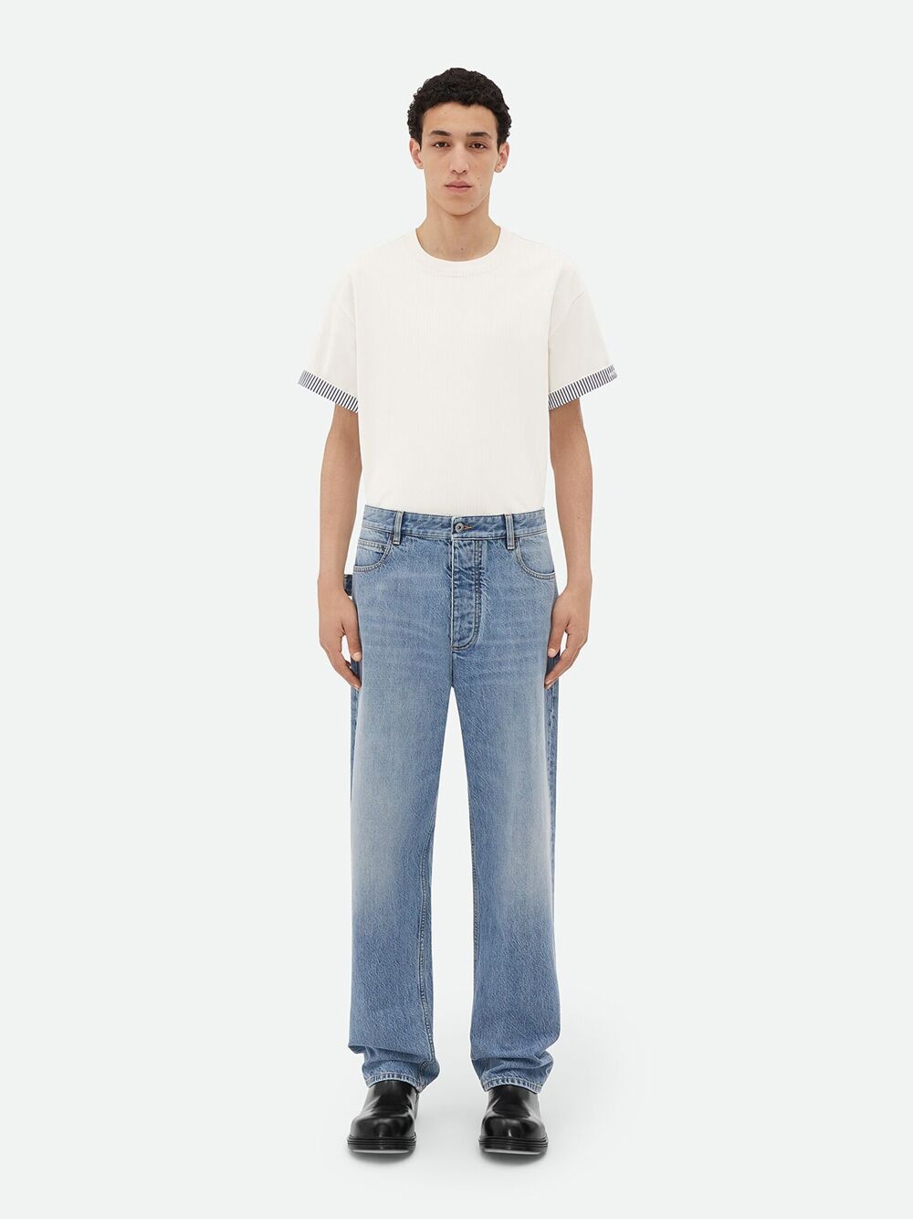 【関税＆送料込み】Bottega Veneta Vintage Indigo Wide Leg J Bottega Veneta Indigo Wide Leg Jeans - LABELS