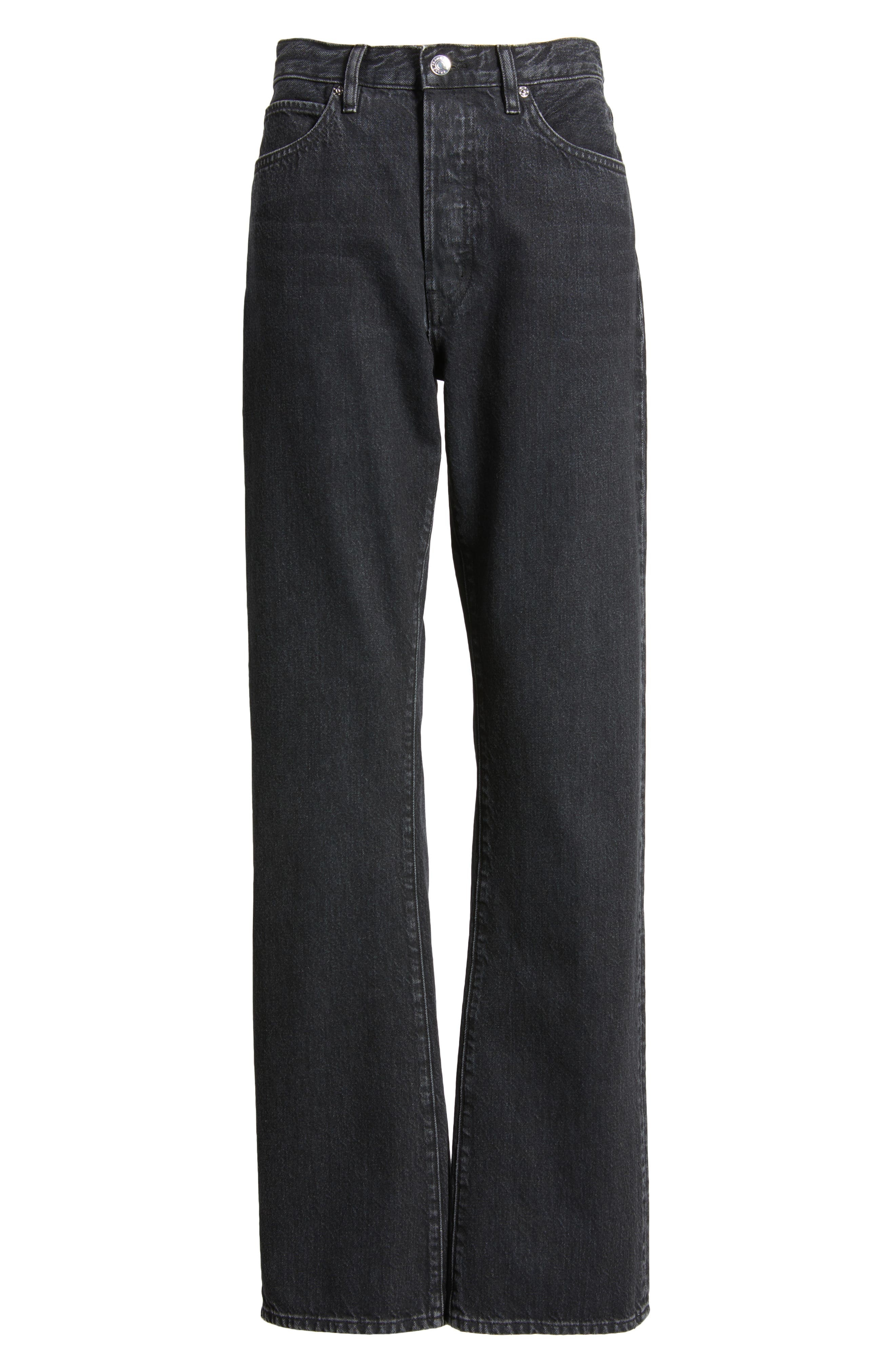 FRAME The Vertical High Waist Relaxed Straight Leg Jeans in Death Valley at Nordstrom - 5