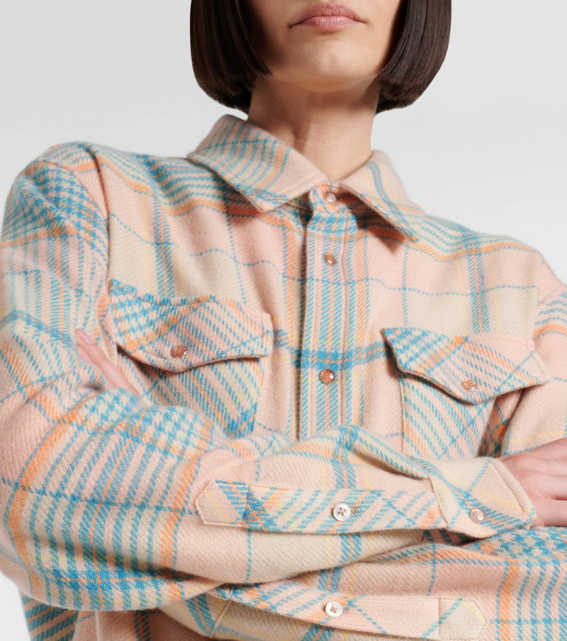 Lover plaid cashmere shirt 4