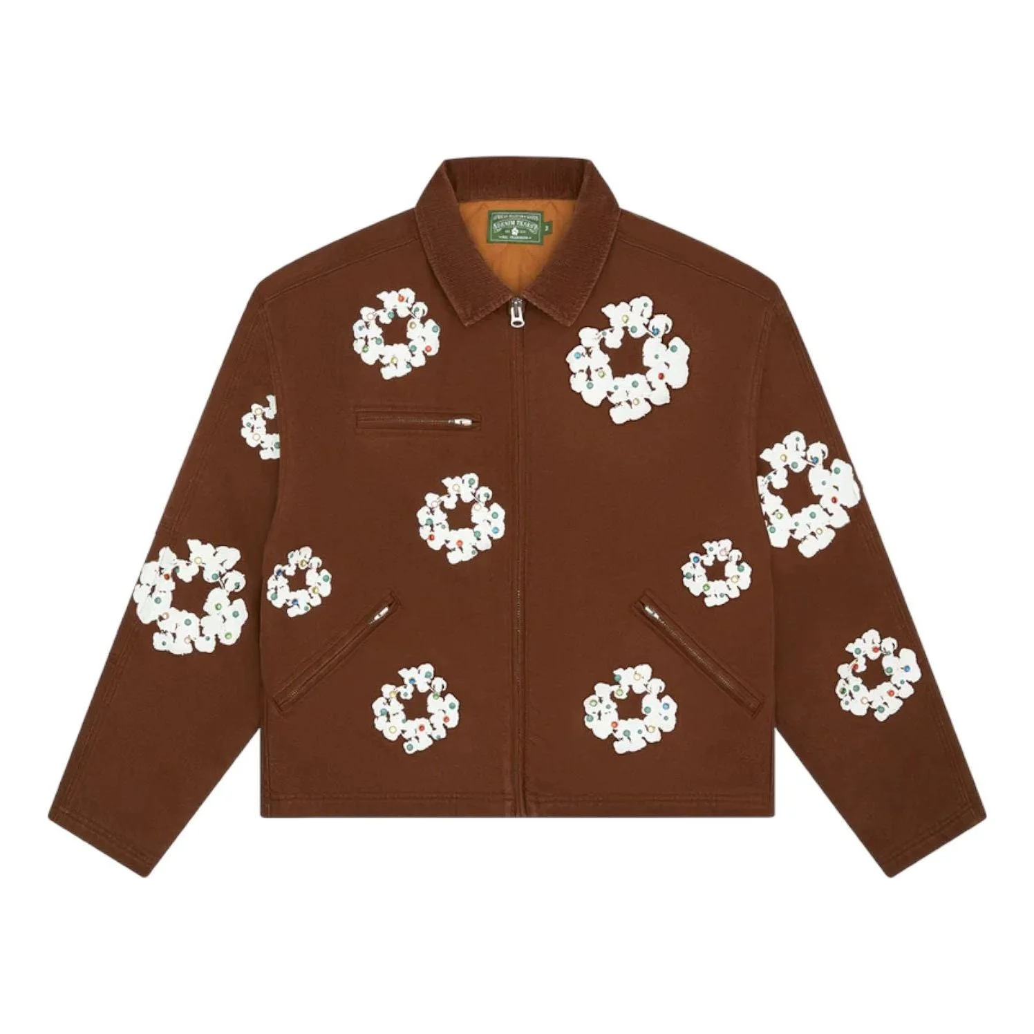 Denim Tears Cotton Wreath Canvas Work Jacket 'Brown' FW25OLJ11192575 - 1
