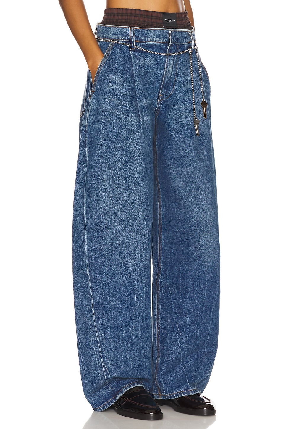 Prestyled Oversized Pleated Jea - 2