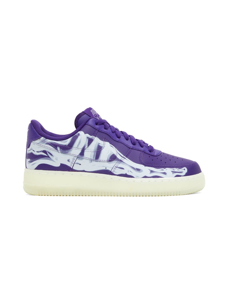 Purple Air Force 1 '07 Skeleton QS Sneakers - 1