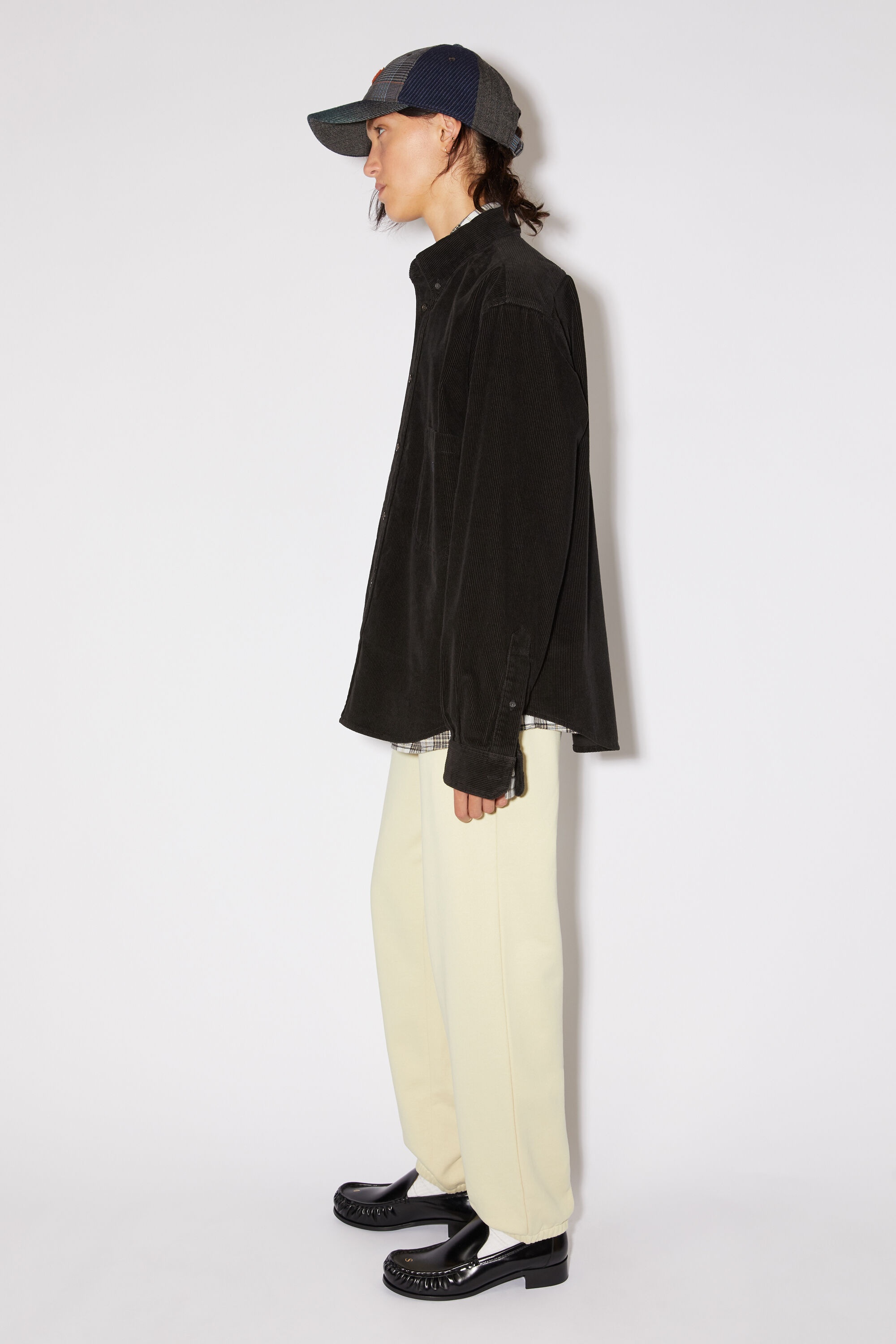 Corduroy overshirt - Black - 4
