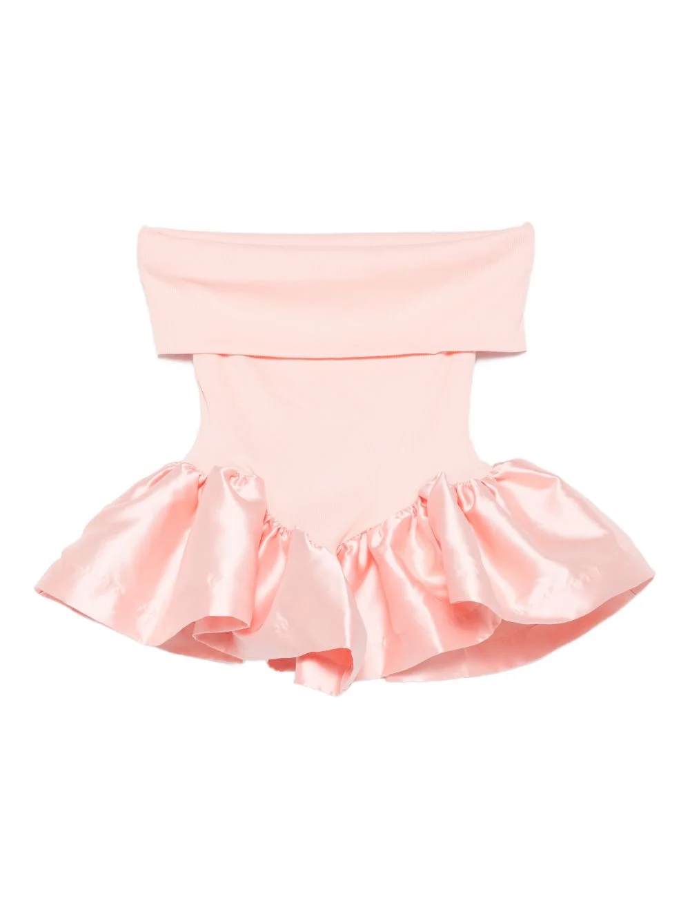 off-shoulder peplum top - 1