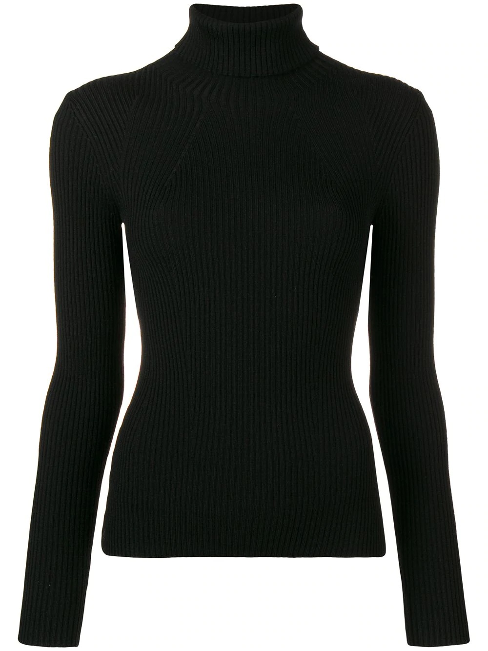 rib-knit turtleneck jumper - 1