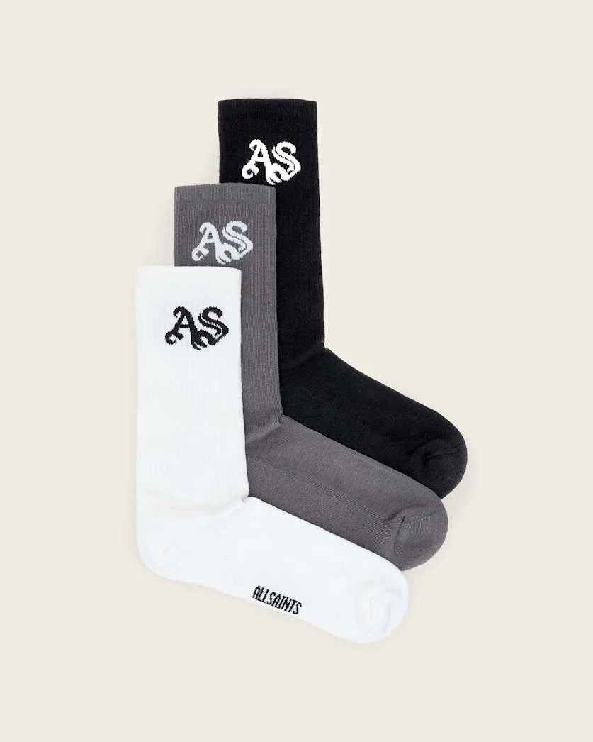 ALLSAINTS GOTHIC 3 PACK SOCKS - 1