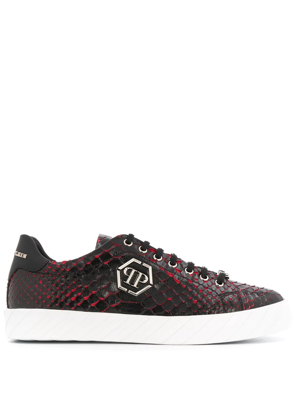 hexagon logo low-top sneakers - 1