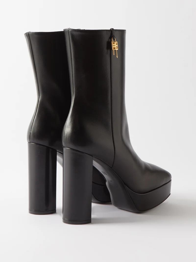 Givenchy G Lock 115 leather platform boots | matchesfashion